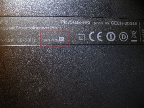 ps3 serial number cech-3001a specs